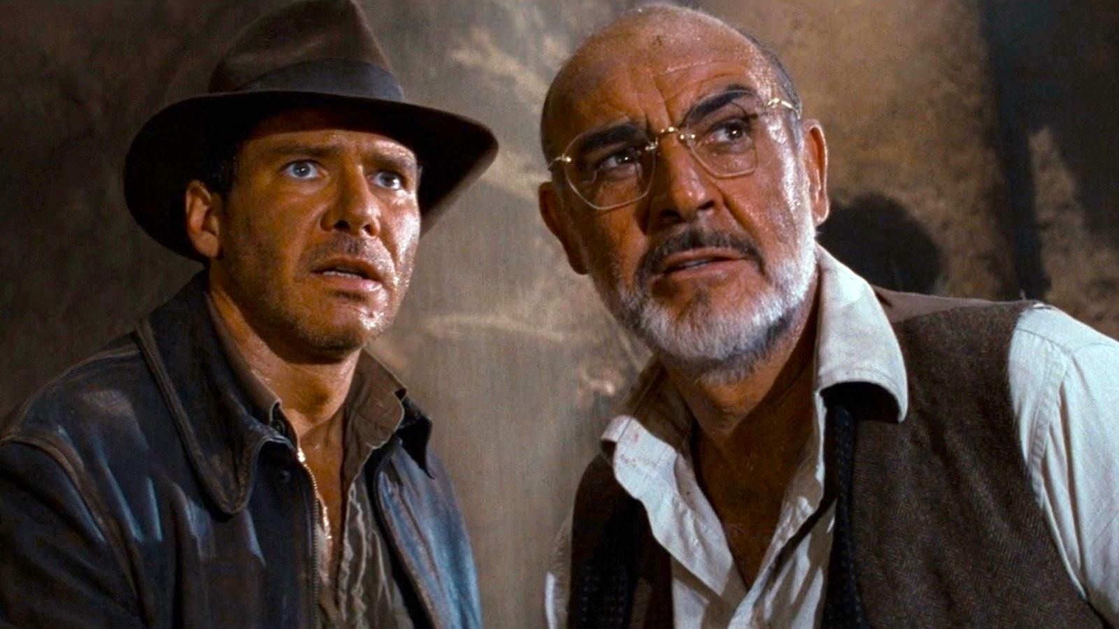 Harrison Ford y Sean Connery, en 'Indiana Jones y La Última Cruzada'