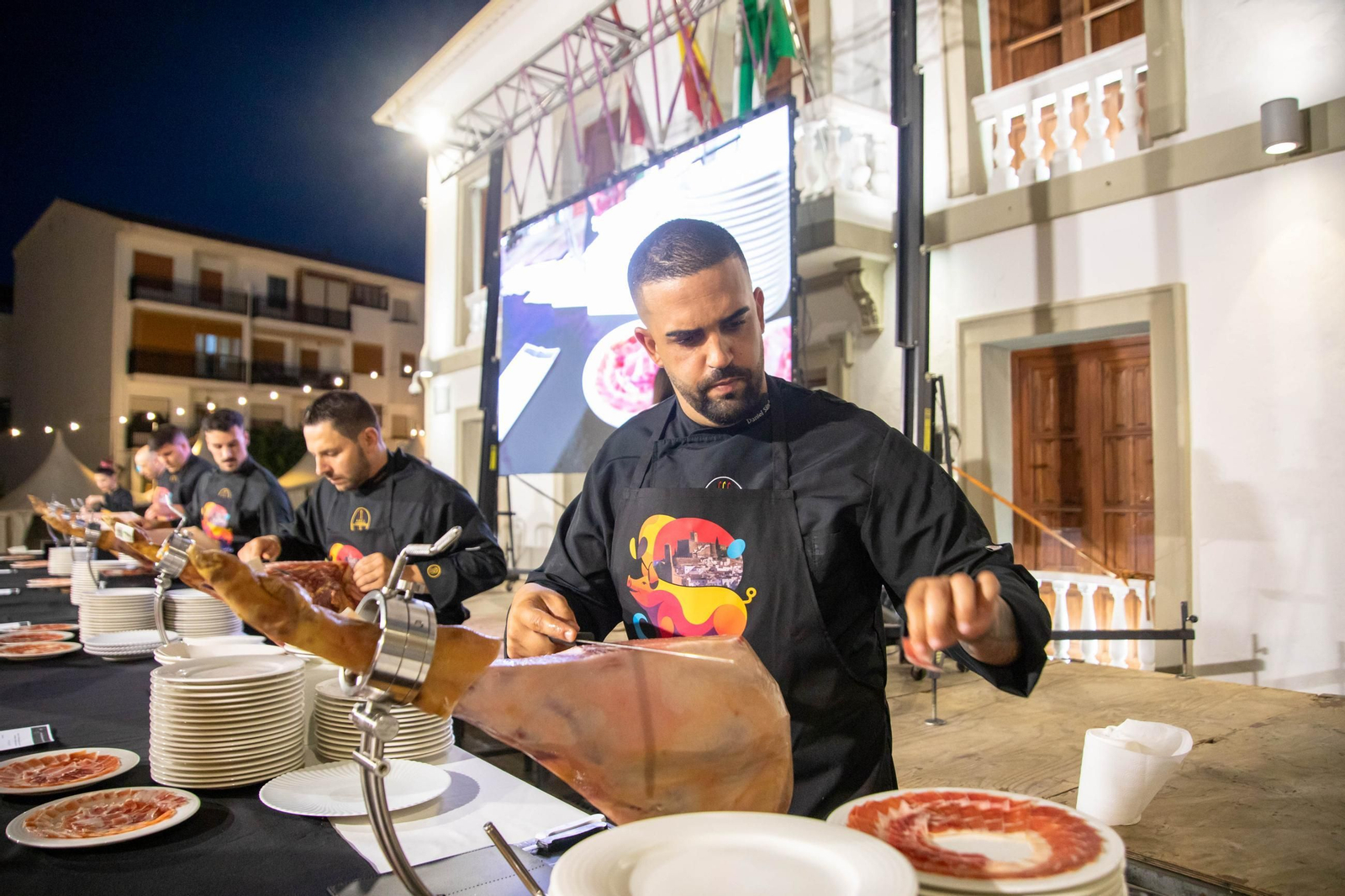 Concurso de cortadores de jamón en Serón, en imágenes