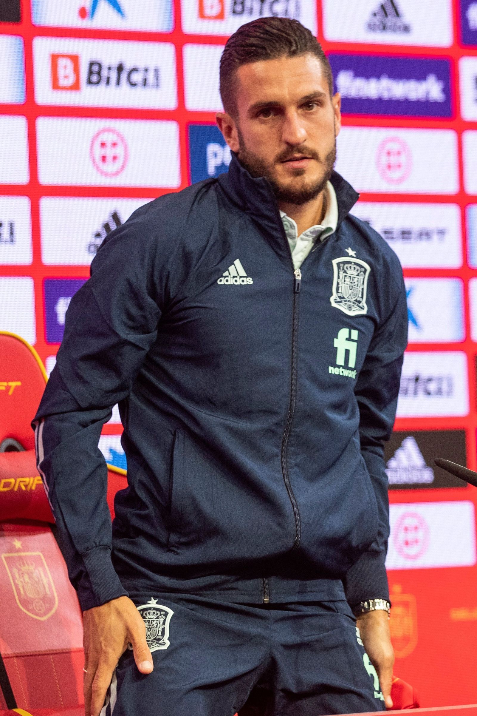 Koke Resurrección, en la rueda de prensa de ayer.