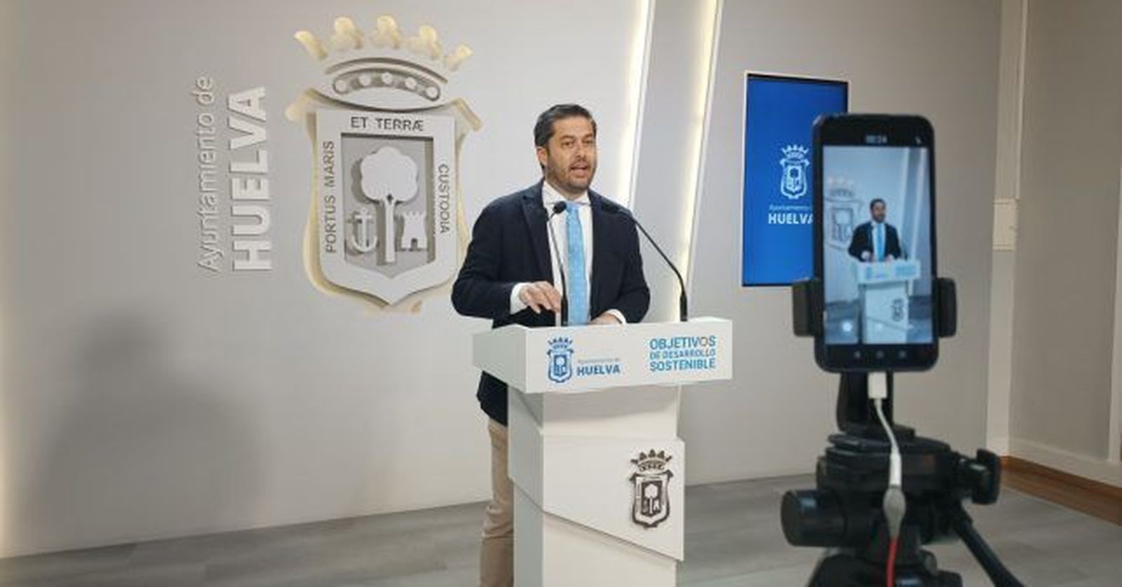 El portavoz socialista en Huelva, Francisco Baluffo.