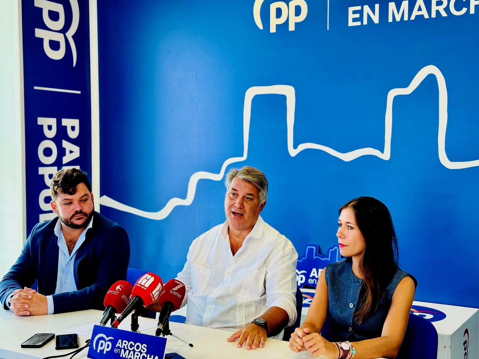 Ignacio Romaní durante su comparecencia en Arcos