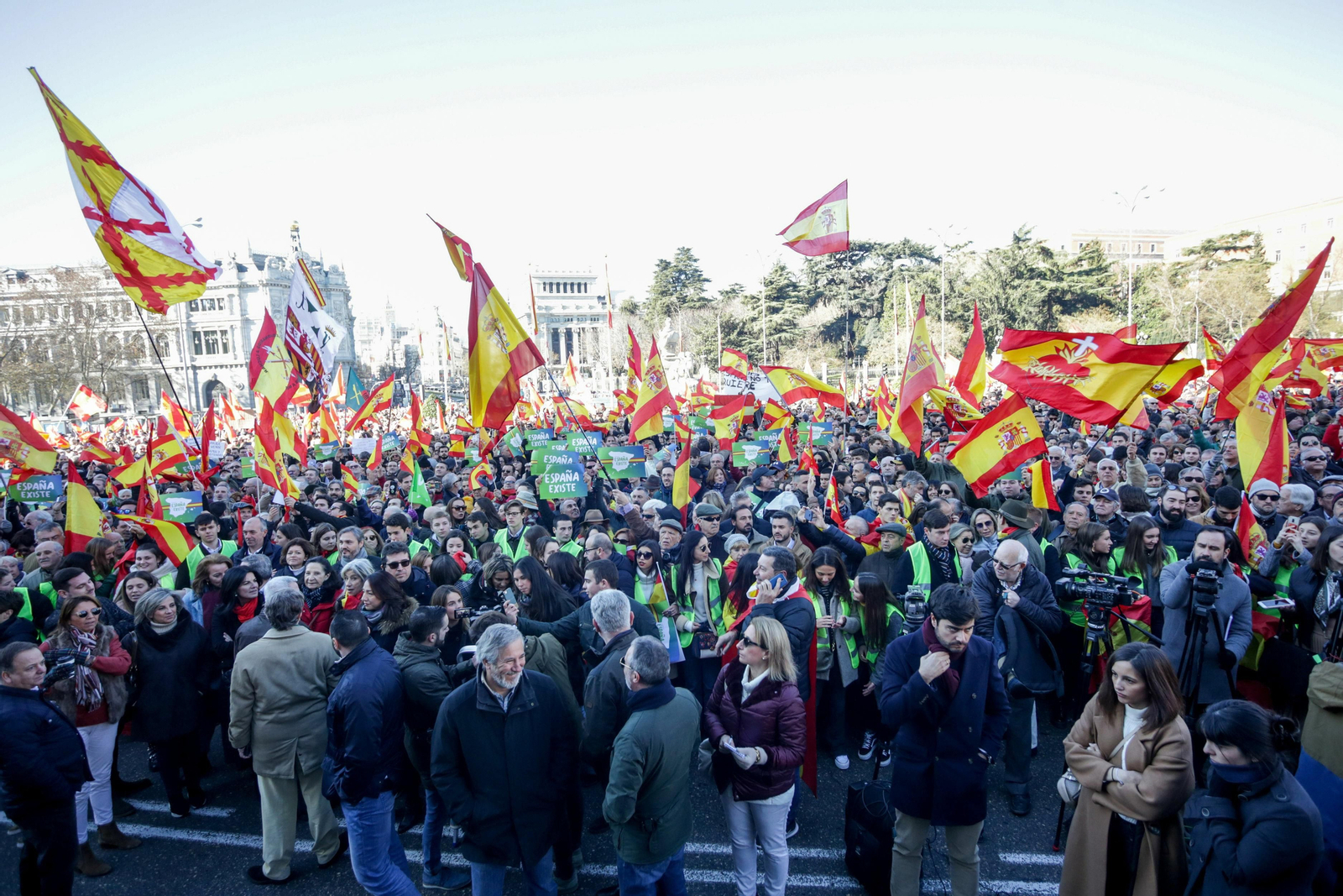 Concentración de Vox en Madrid.