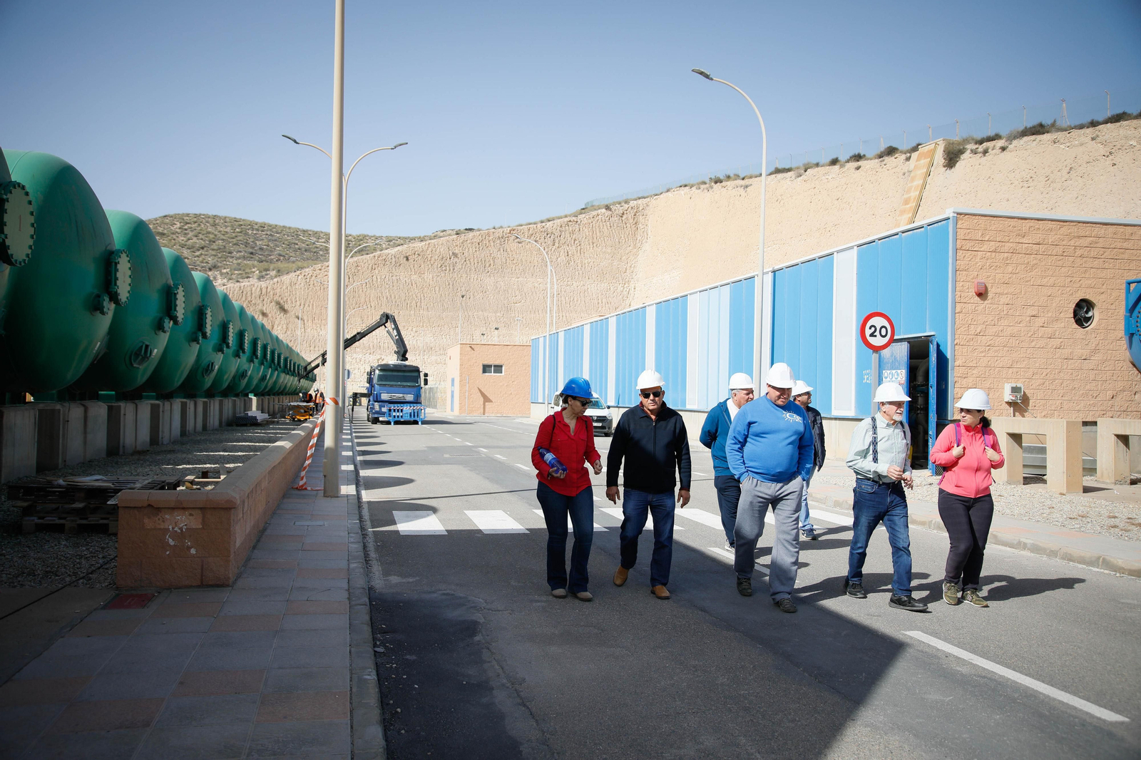 CUCN visita la desaladora de Carboneras y las balsas de Níjar