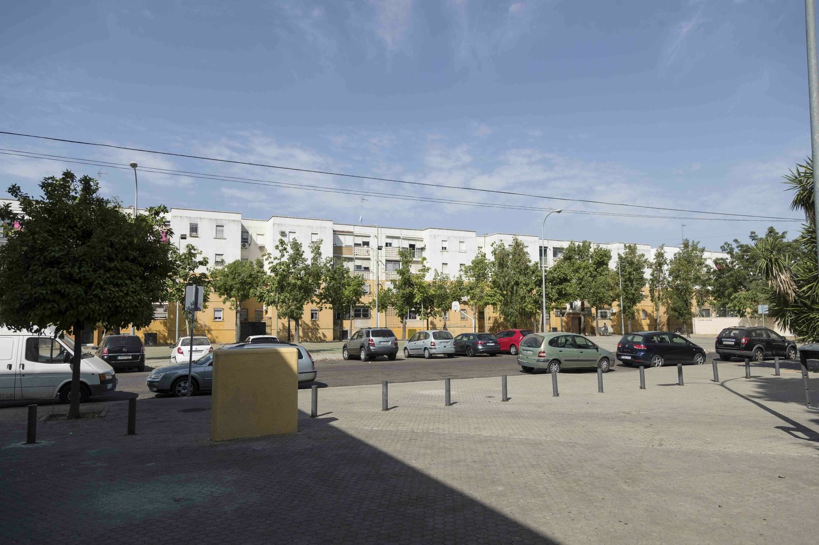 visión característica de los bloques de viviendas del barrio de Las Letanías.