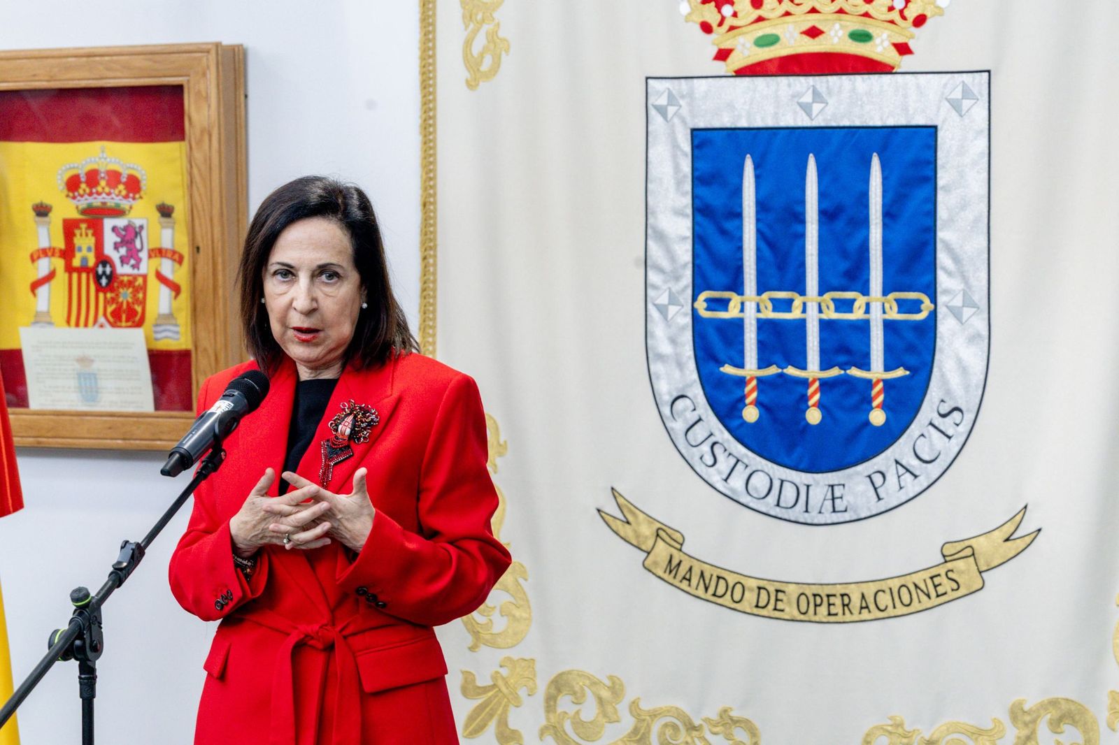 La ministra de Defensa, Margarita Robles, este miércoles.