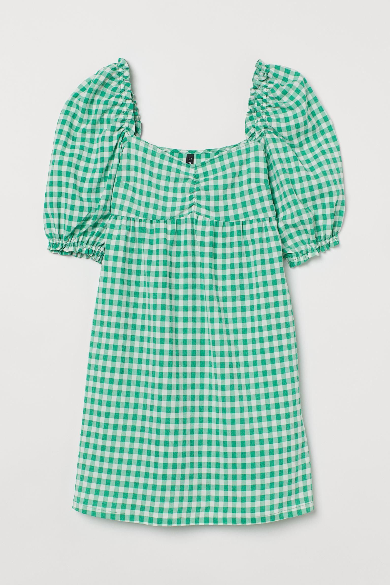 Vestido de cuadros vichy de H&M.