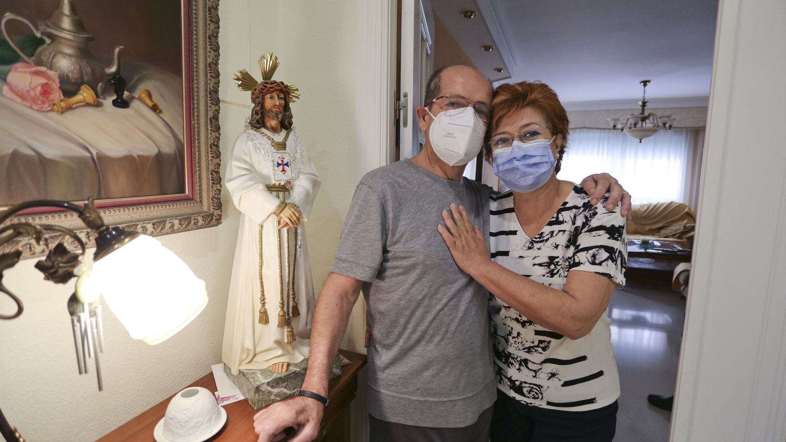 Francisco Espada con su mujer.