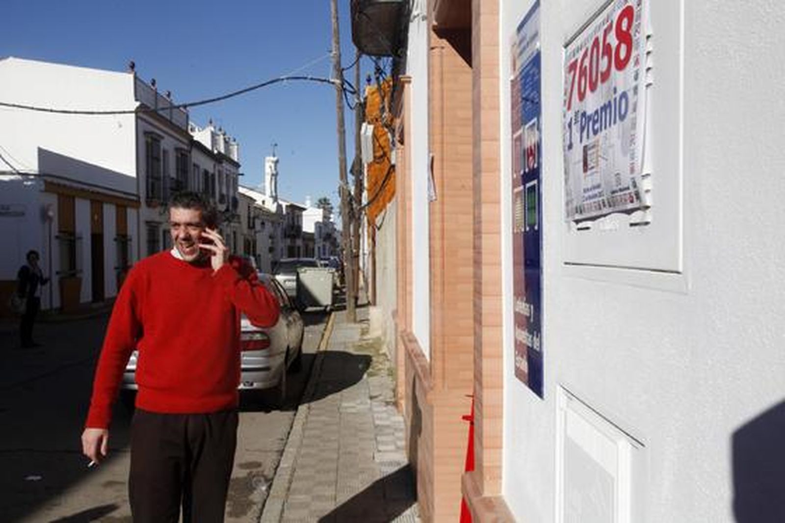 Villarrasa celebra la llegada del Gordo