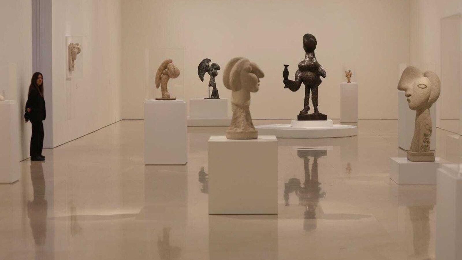 Algunas de las obras de la muestra 'Picasso escultor. Materia y cuerpo'.