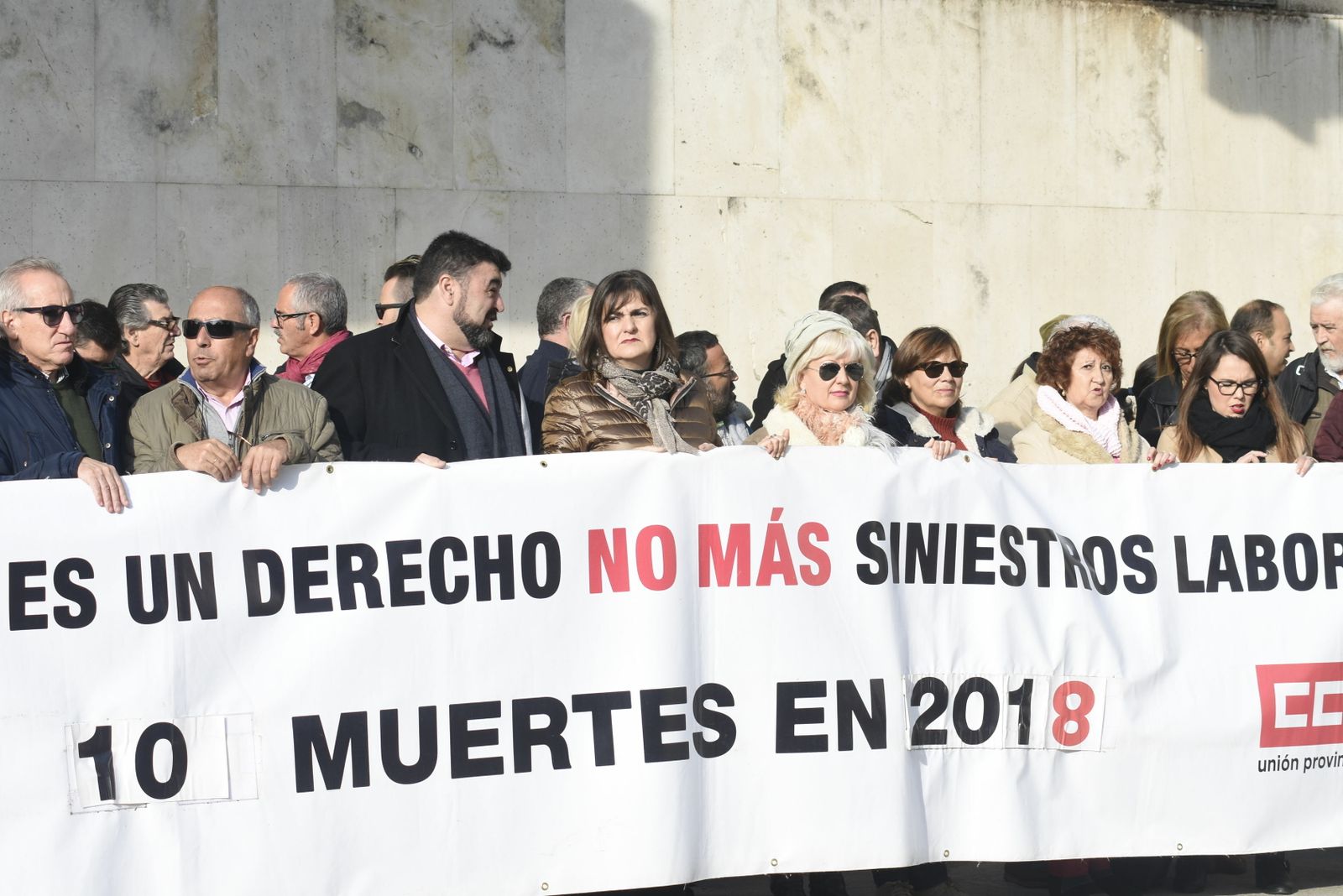 Imagen de archivo de una de las protestas de los sindicatos tras una muerte por accidente laboral.