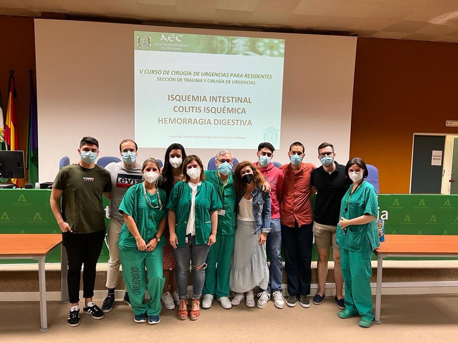Participantes en el curso de formación de Cirugía de Urgencias para Residentes.
