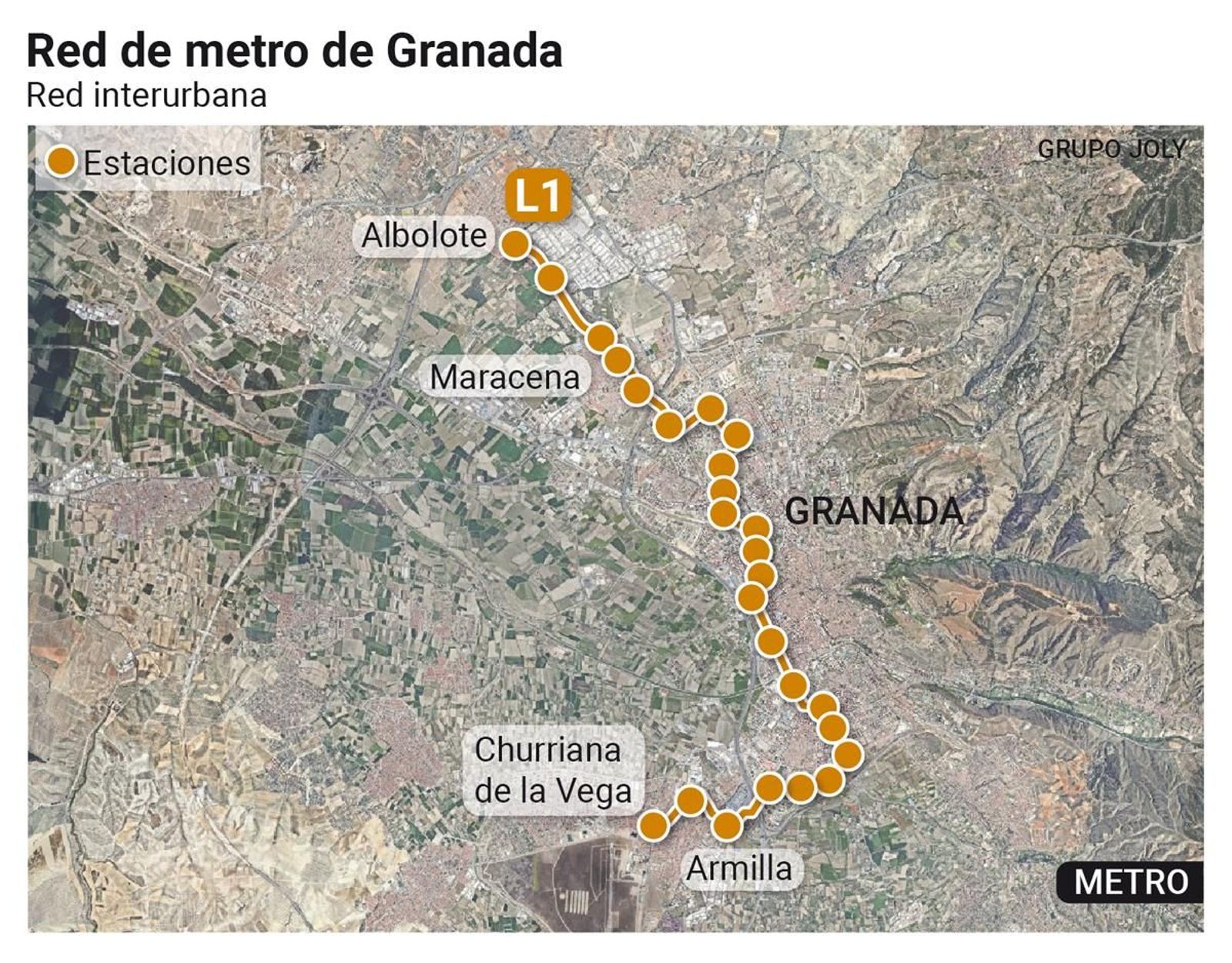 Red de metro Granada Red de metro Granada