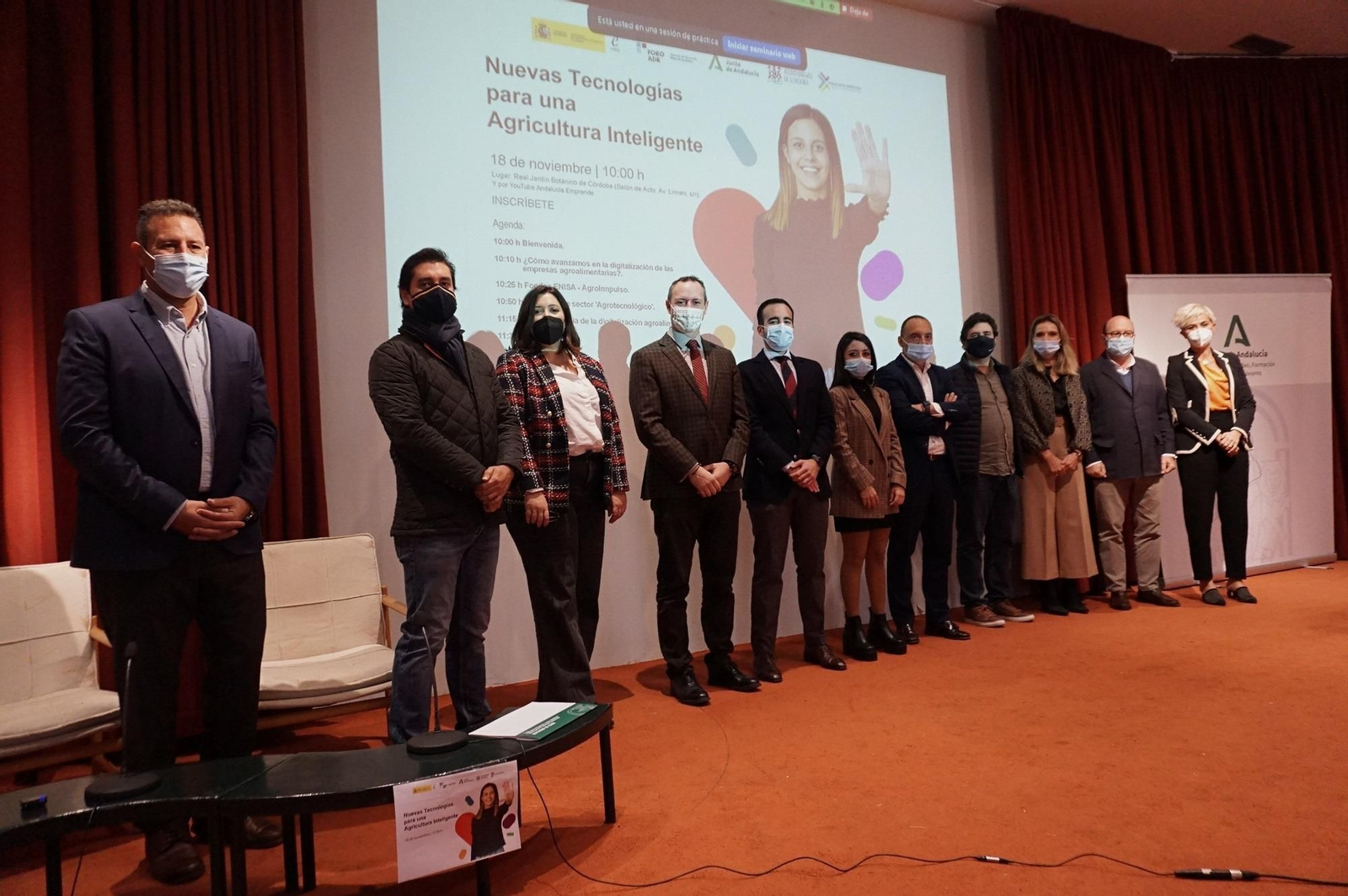 Inauguración de las jornadas sobre una agricultura inteligente en Córdoba.