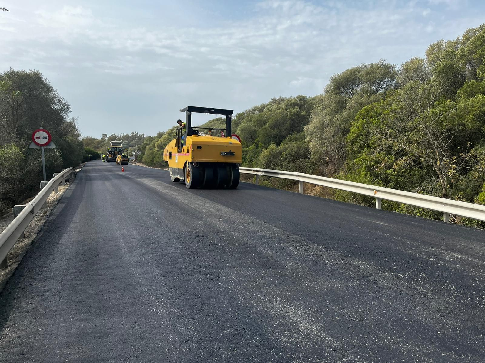 Obras en la carretera A-408 en Puerto Real