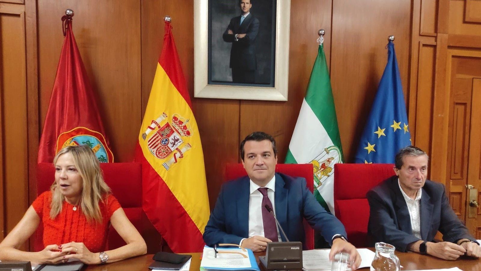 El alcalde José María Bellido, durante un Pleno.