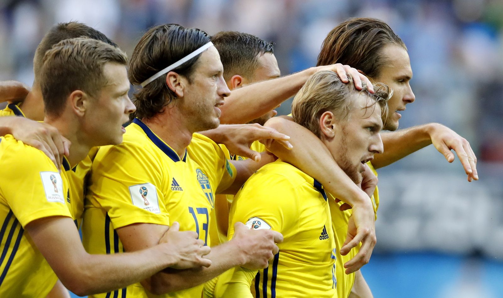 Las imágenes del Suecia-Suiza