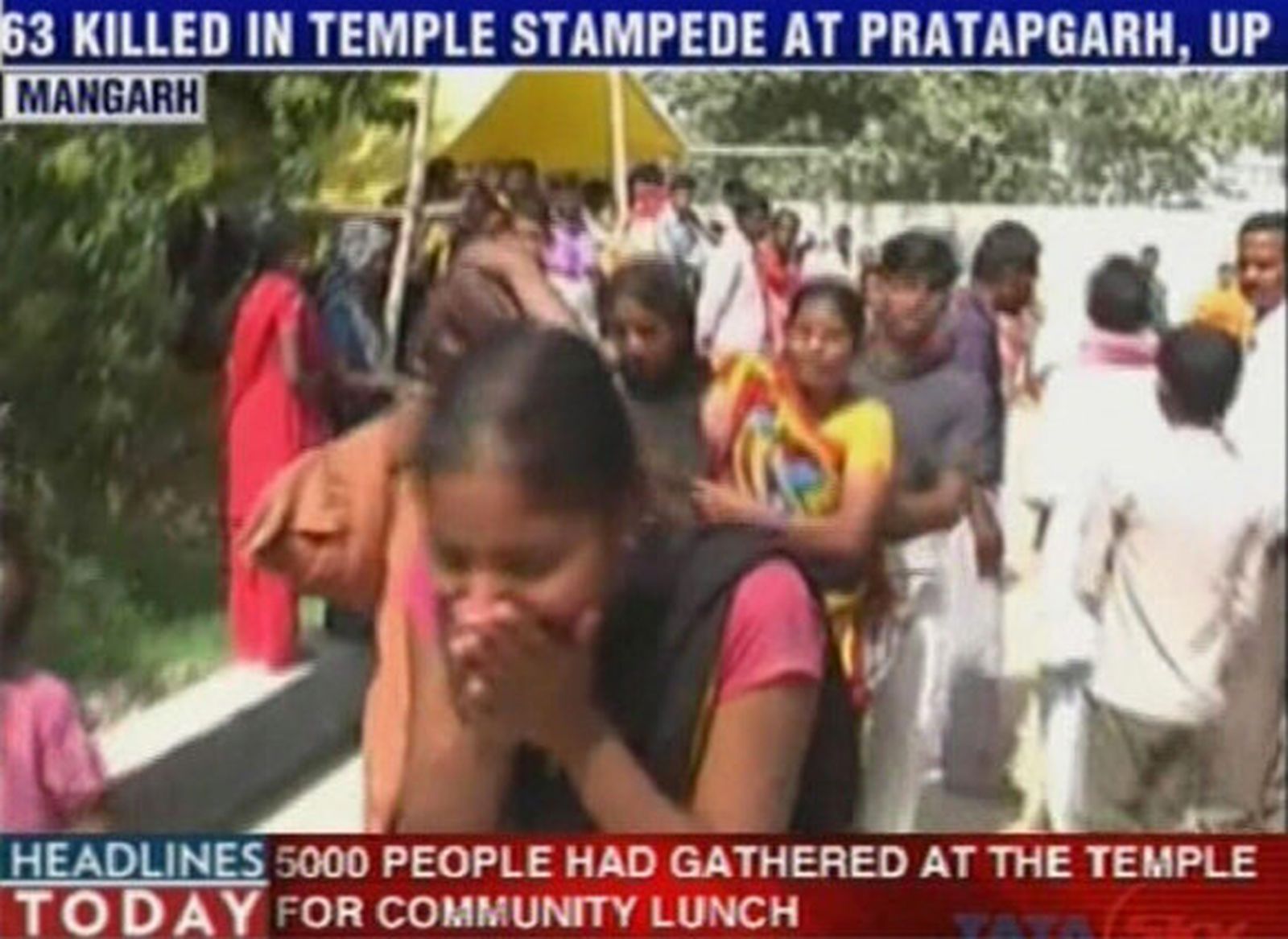 Al menos 60 muertos en una estampida de fieles en un centro religioso de la India