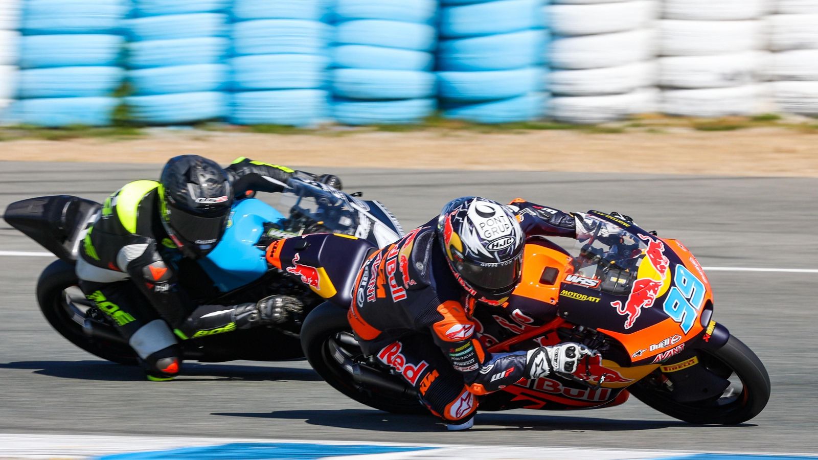 Los andaluces José Antonio Rueda y David Muñoz, en acción.