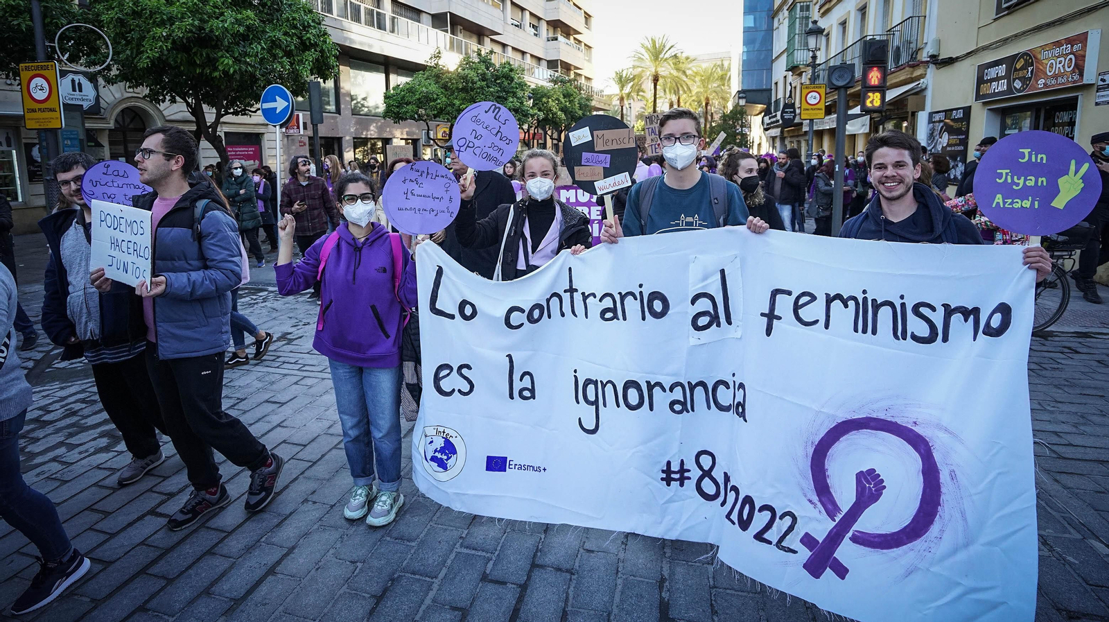 Así se vivió el 8M en Jerez