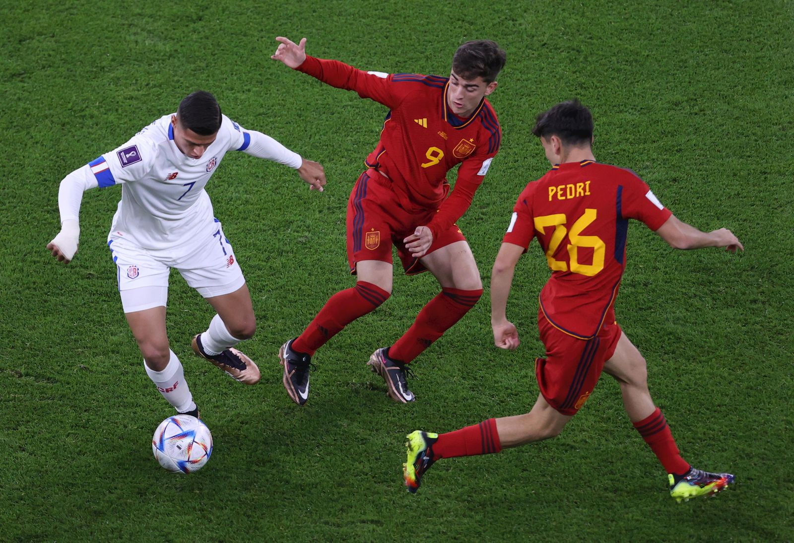 Pedri y Gavi, ante Costa Rica.