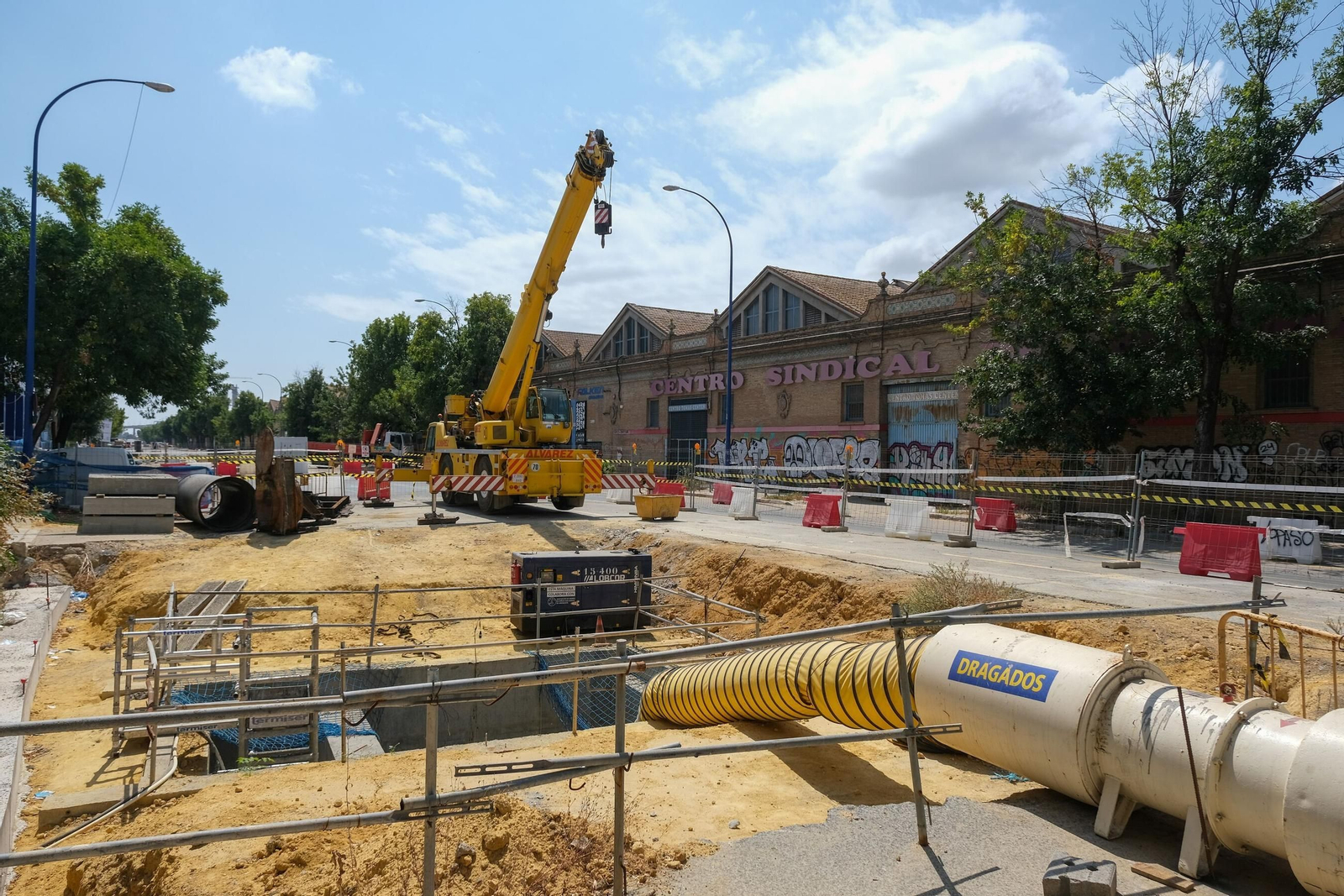 Estos son los cortes de tráfico por las obras de la avenida de las Razas