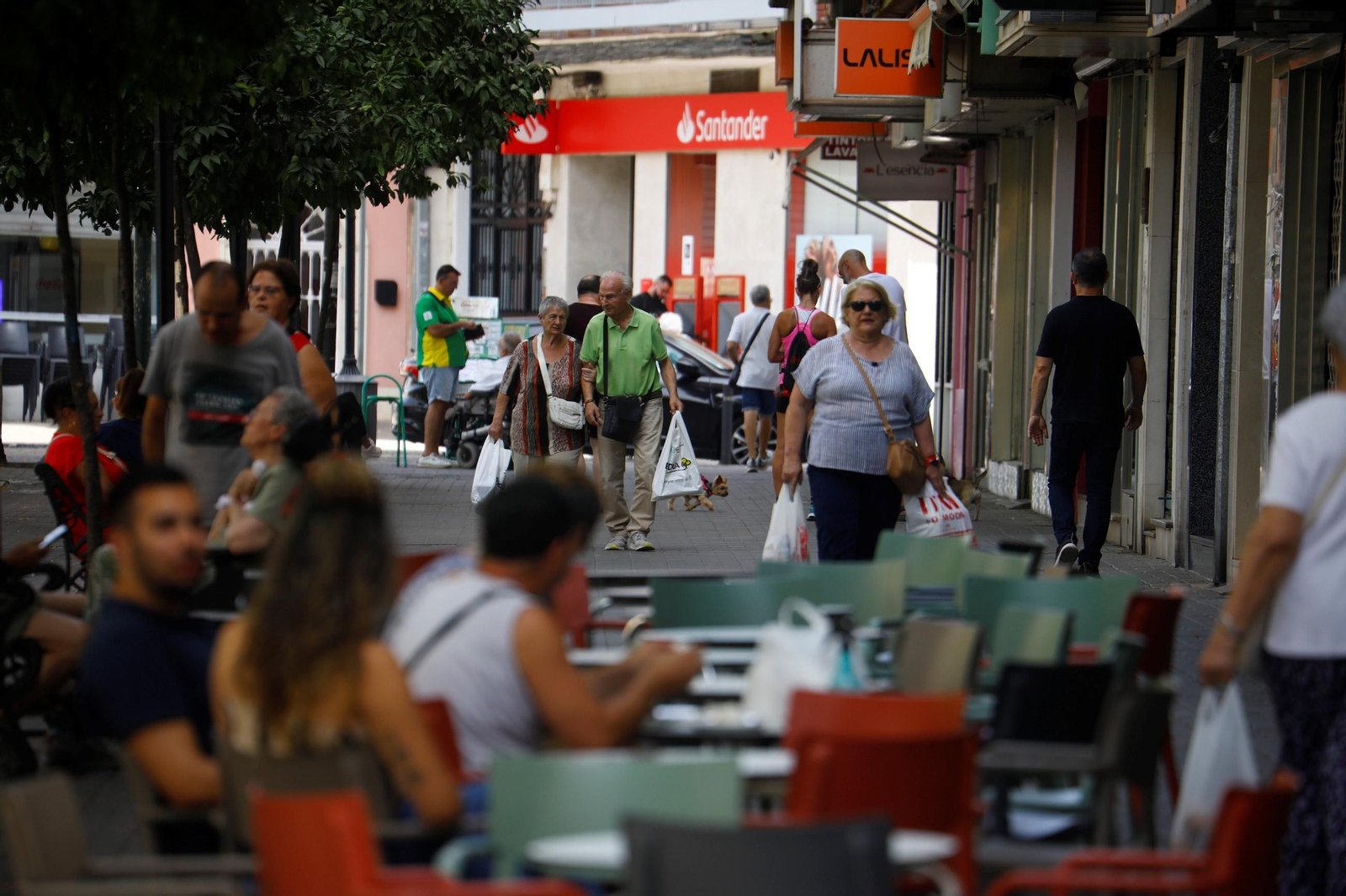 Ambiente en la avenida de Barcelona