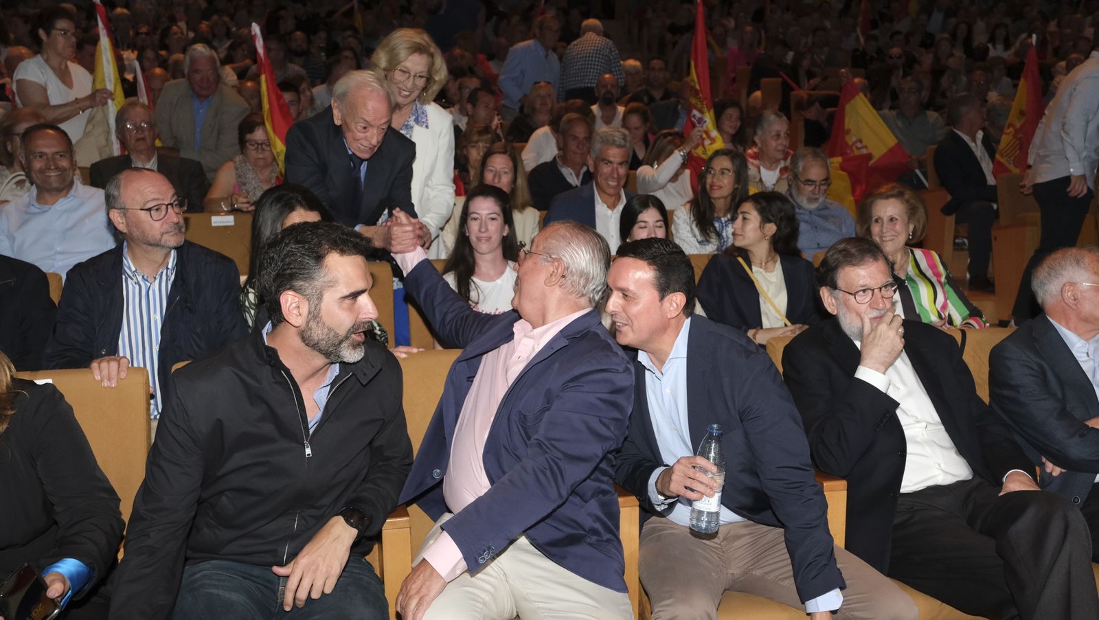 Imágenes de Rajoy apoyando la candidatura de Gabriel Amat a la Alcaldía de Roquetas de Mar