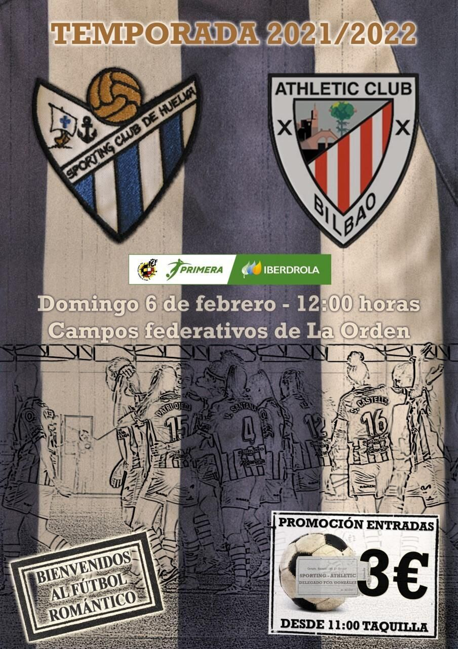 Cartel promocional del encuentro de este domingo en Huelva. Cartel promocional del encuentro de este domingo en Huelva.