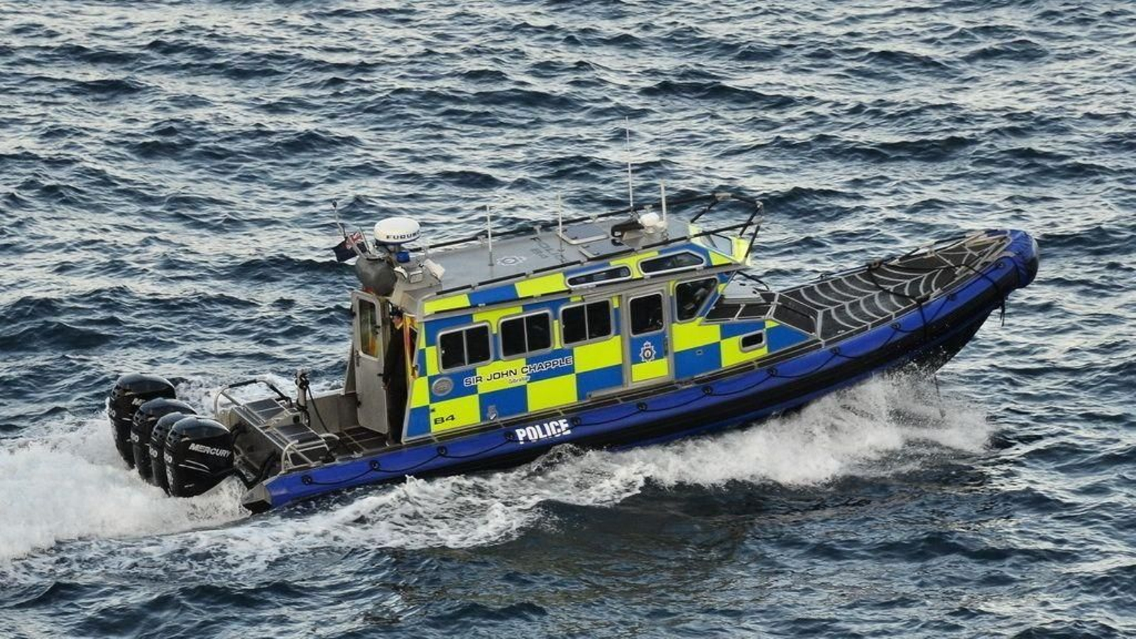 La patrullera 'Sir John Chapple', que protagonizó el incidente mortal que ahora vuelve a investigarse en Gibraltar.