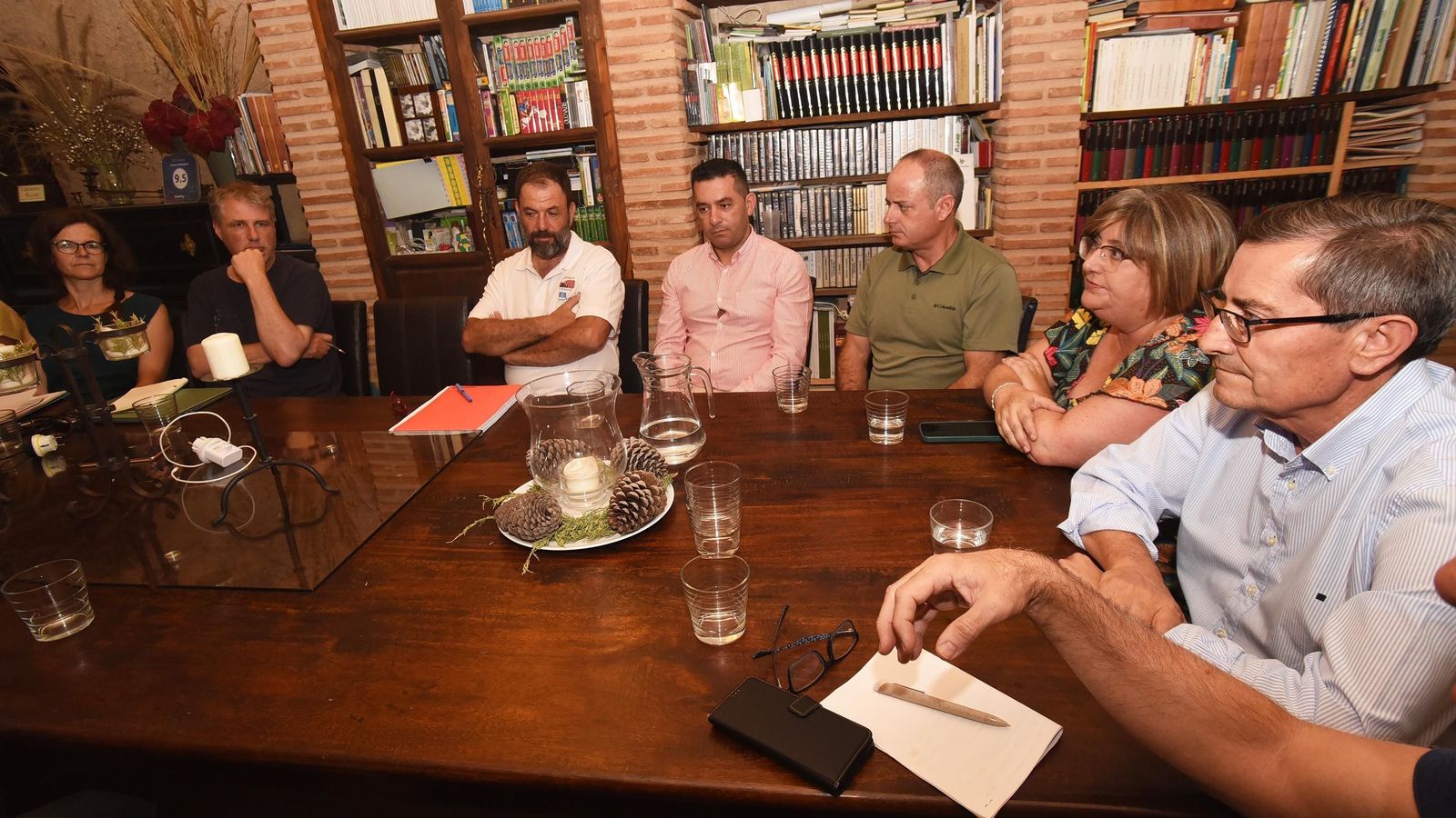 Imagen de la reunión con los evaluadores.