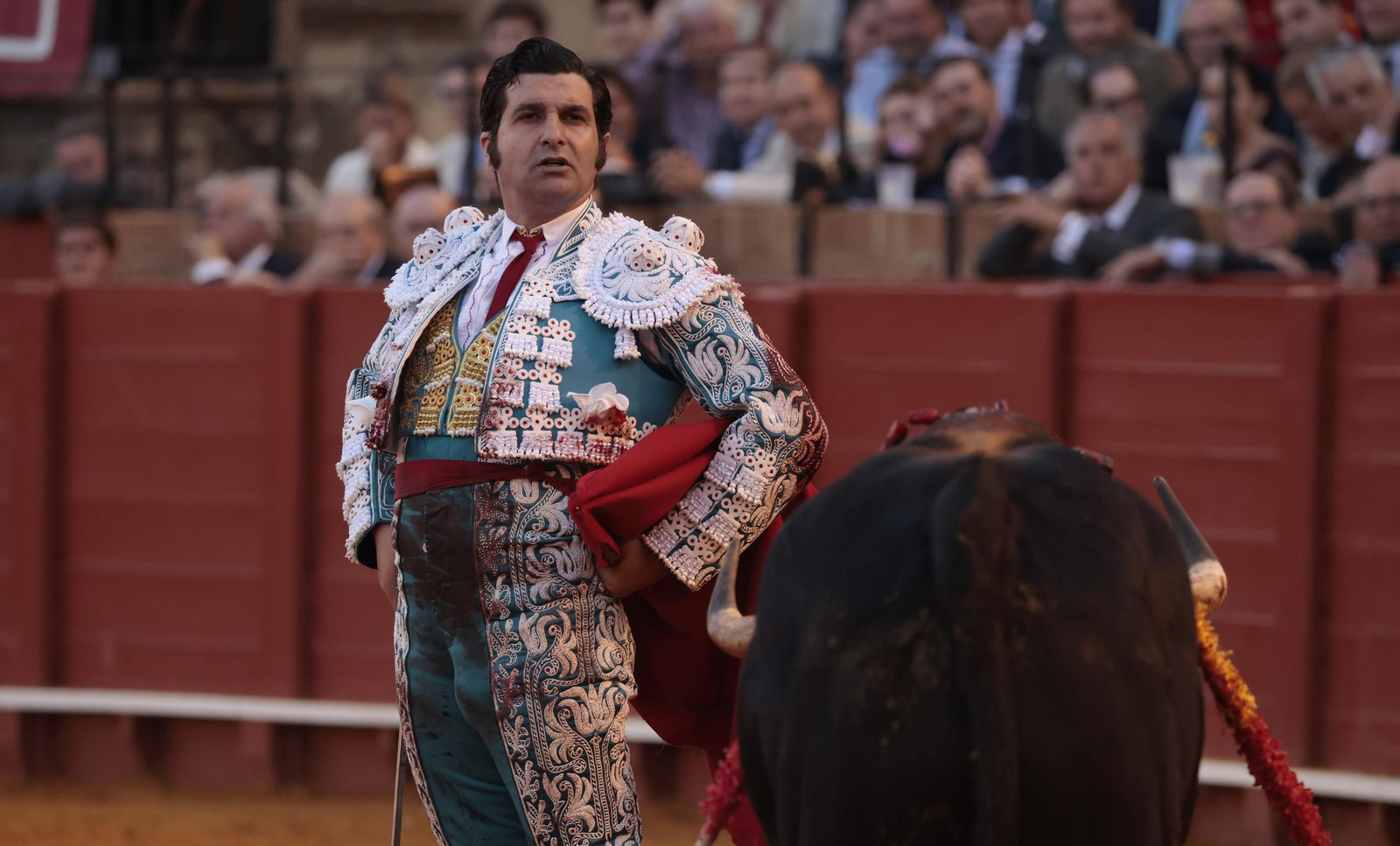 Morante, se desplanta con un toro de Matilla en la pasada Feria de Abril.