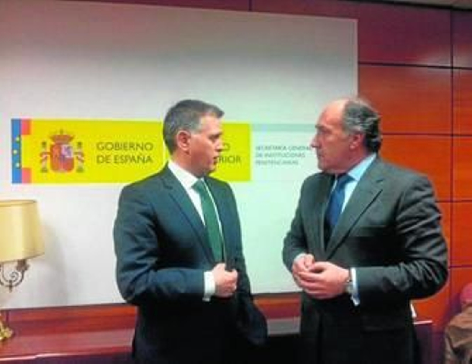 Javier Nistal Burón y José Ignacio Landaluce, en Madrid, ayer.