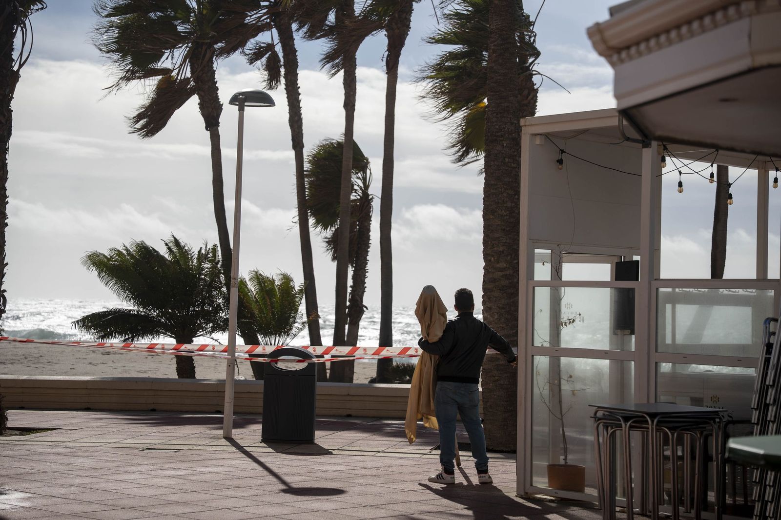 La Borrasca Leonardo se ensaña con Almería, en imágenes