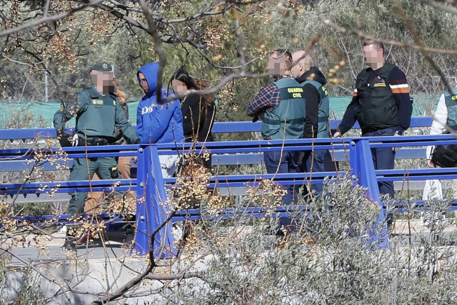 Fotos de la reconstrucción del crimen de El Rubio