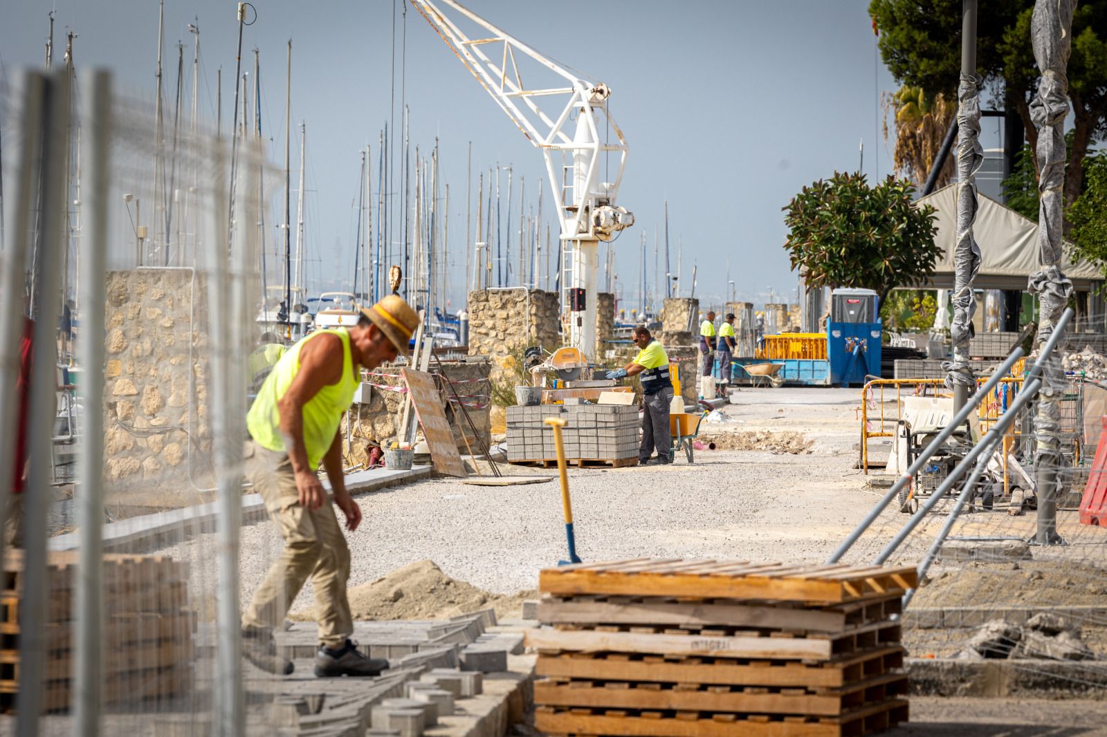 Las obras del paseo fluvial portuense, en imágenes