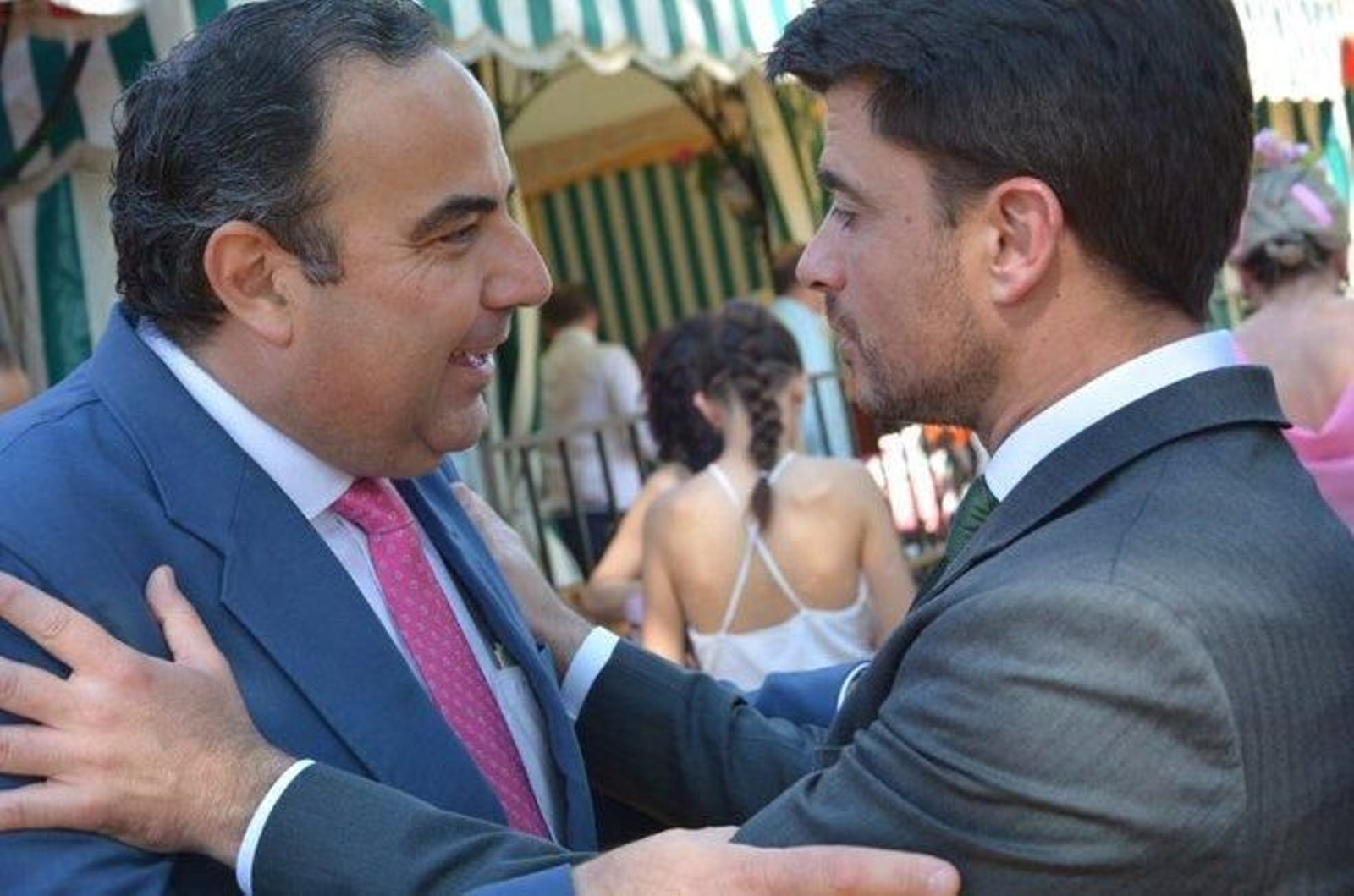 Luis Miguel Ruiz con Beltrán Pérez, en la Feria de Sevilla