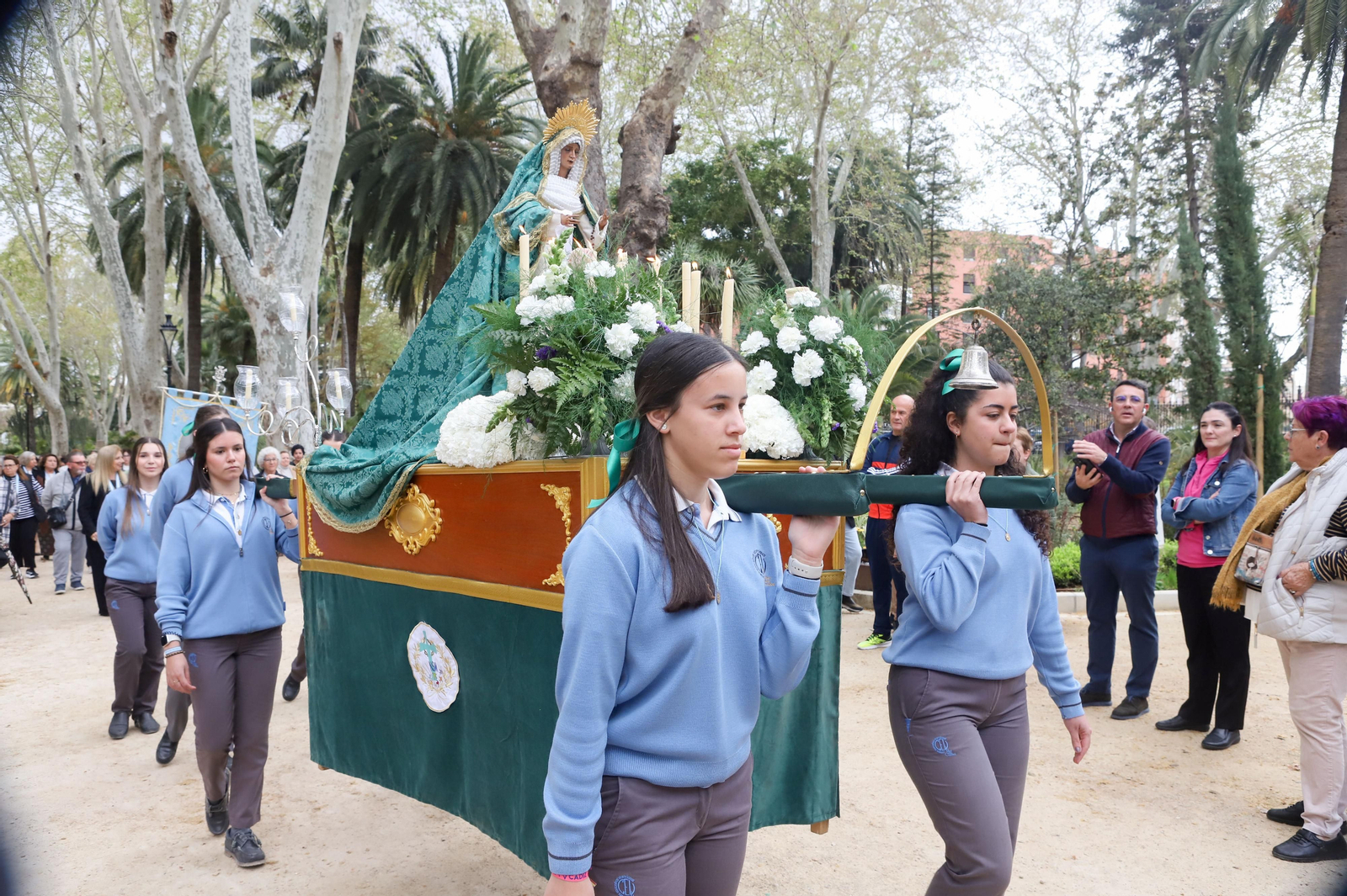 Fotos de la procesión infantil del colegio Nuestra Señora de los Milagros de Algeciras