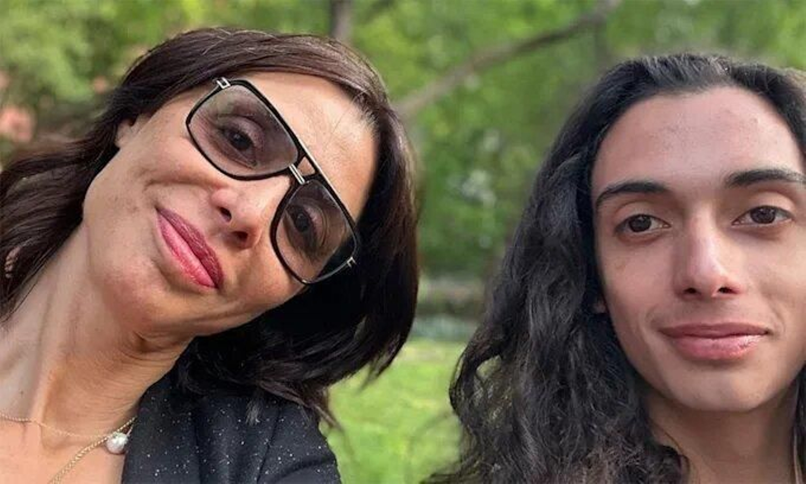 Drena de Niro y su hijo Leandro, que ha perdido la vida con tan solo 19 años.