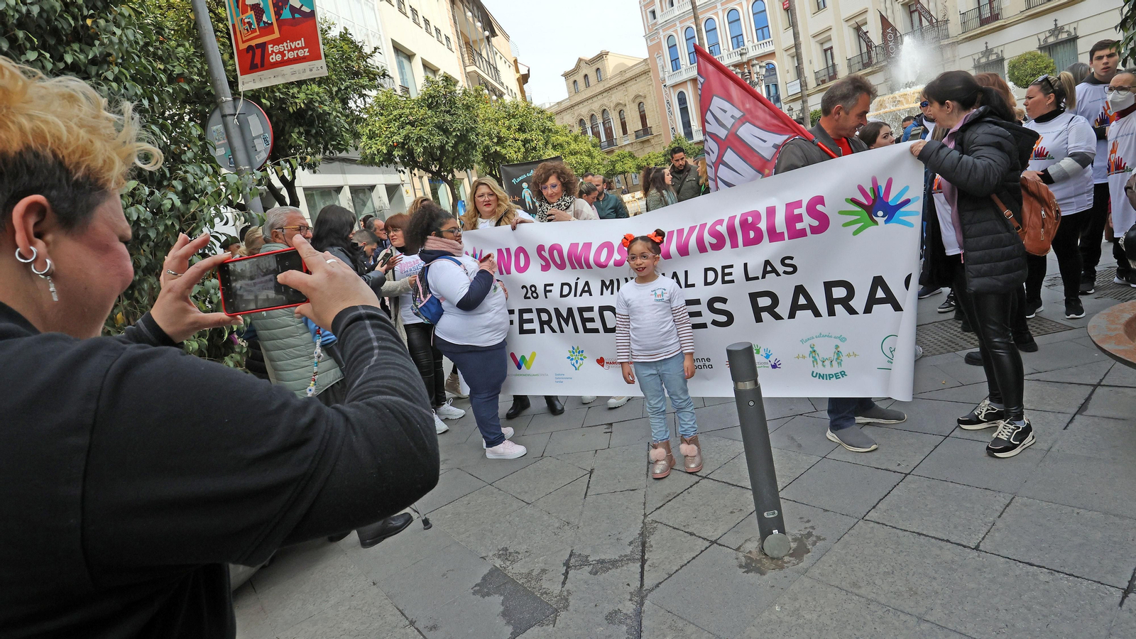 Marcha solidaria por el día de las enfermedades raras en Jerez