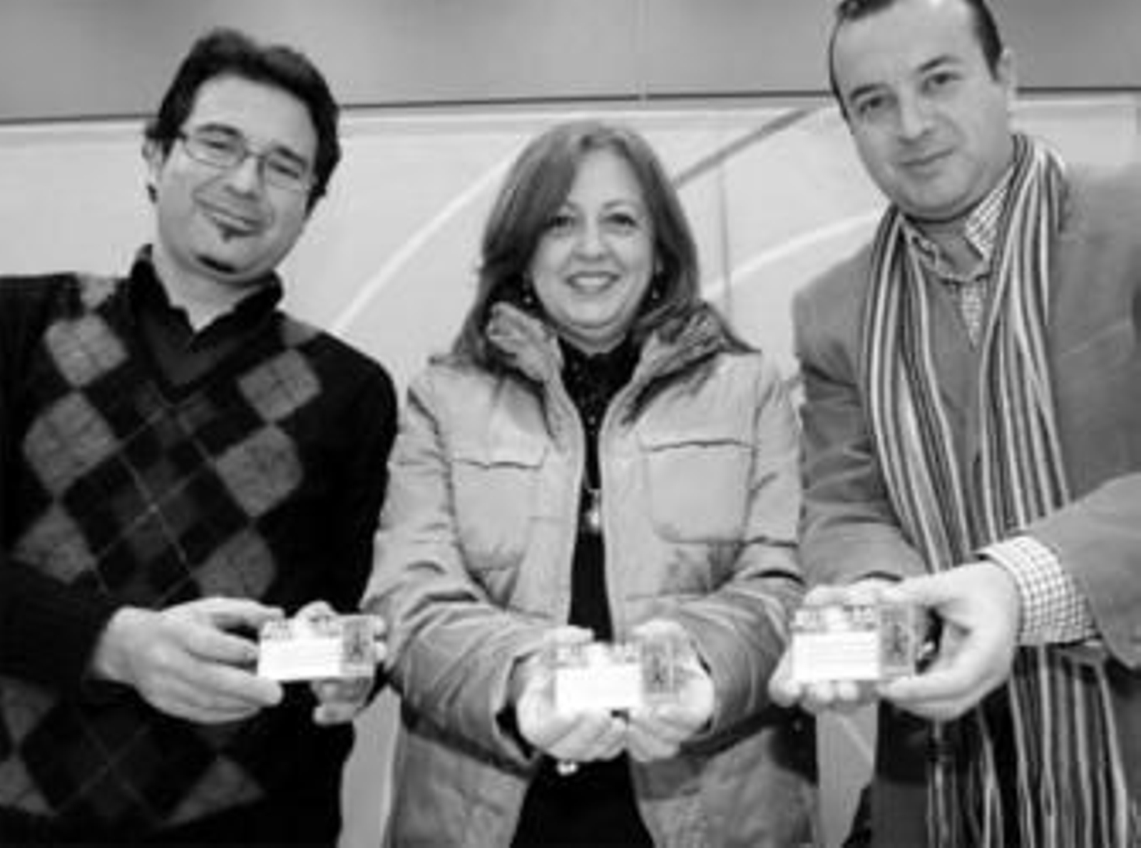 Joaquín Dobladez, María del Mar Villafranca e Higinio Almagro, ayer.