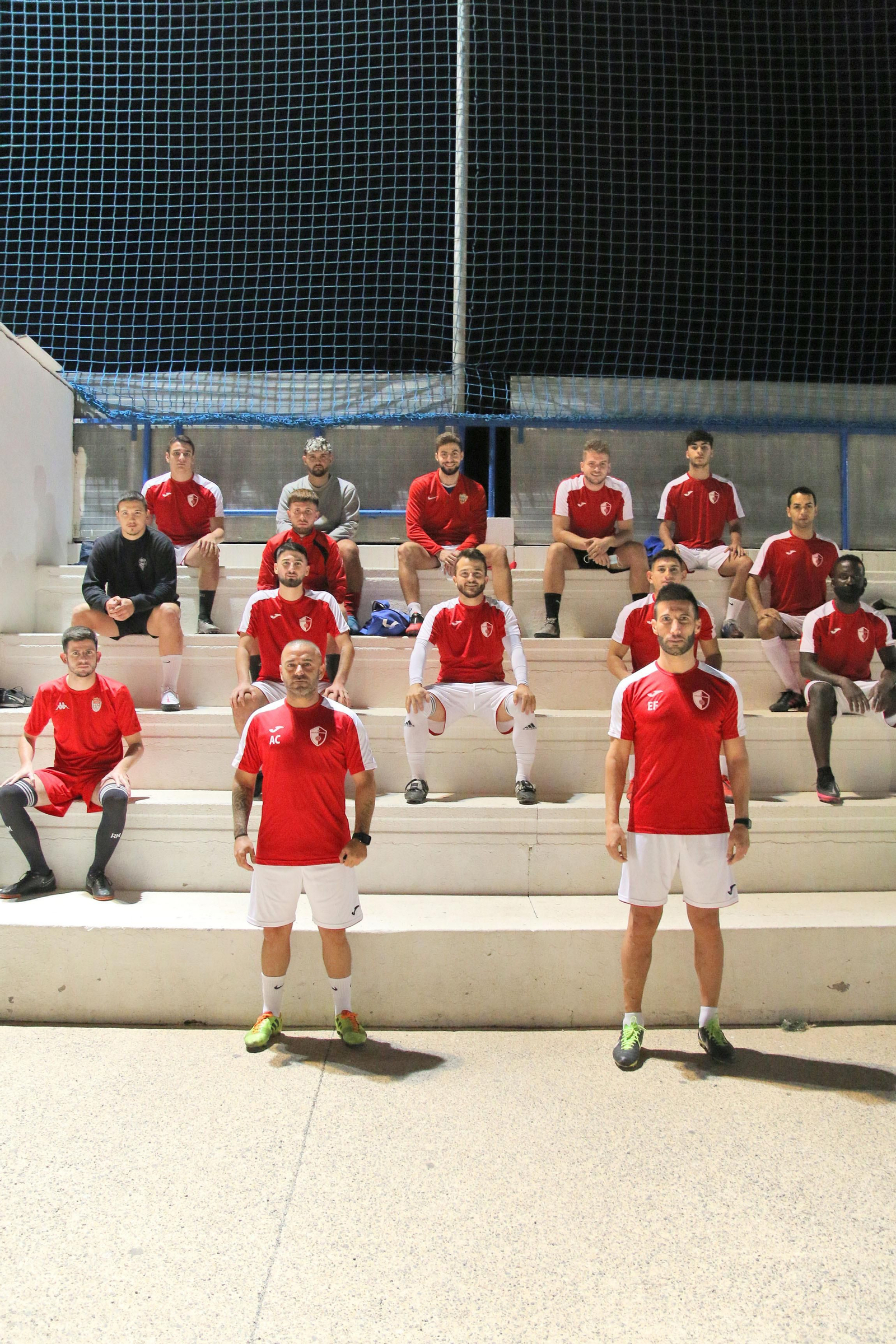 Fotogalería del tándem Crusat&Edu Fenoy como entrenadores del Sporting de Almería