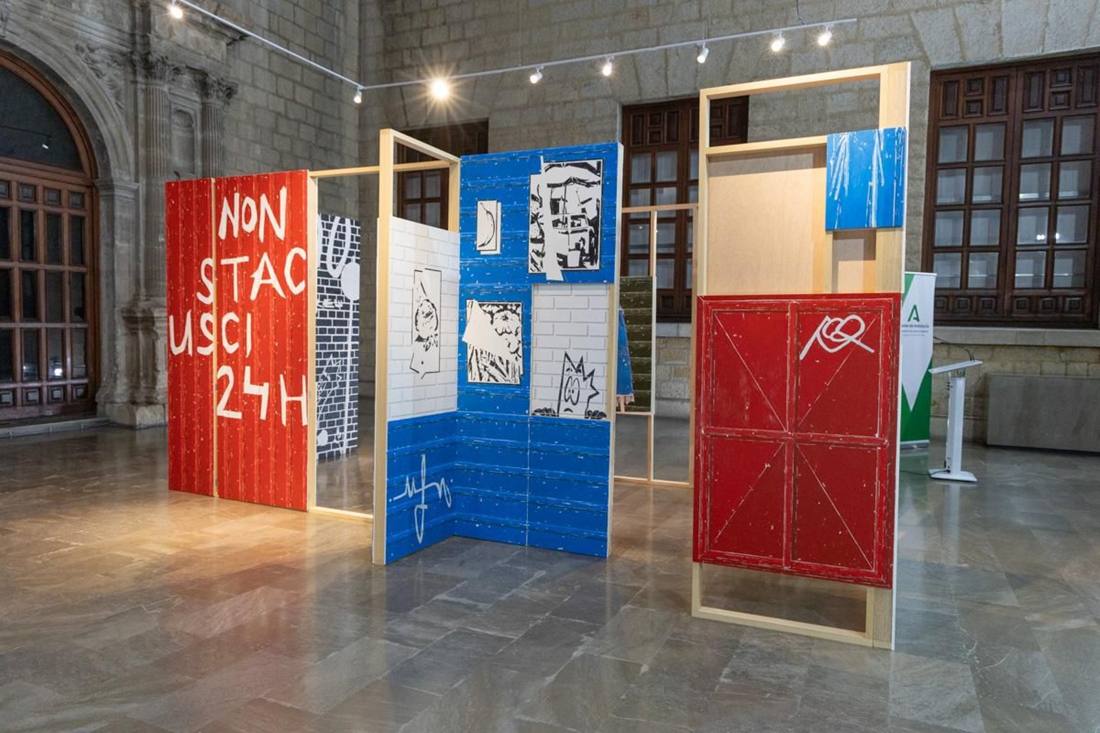 Inauguración de la exposición 'Sombras de bestias y coches'