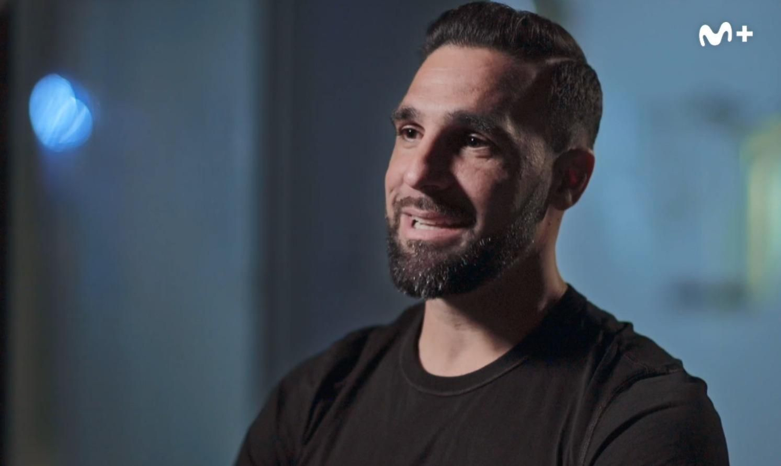 Jesús Gámez, uno de los futbolistas más queridos por la afición malaguista, en uno de los momentos del reportaje.