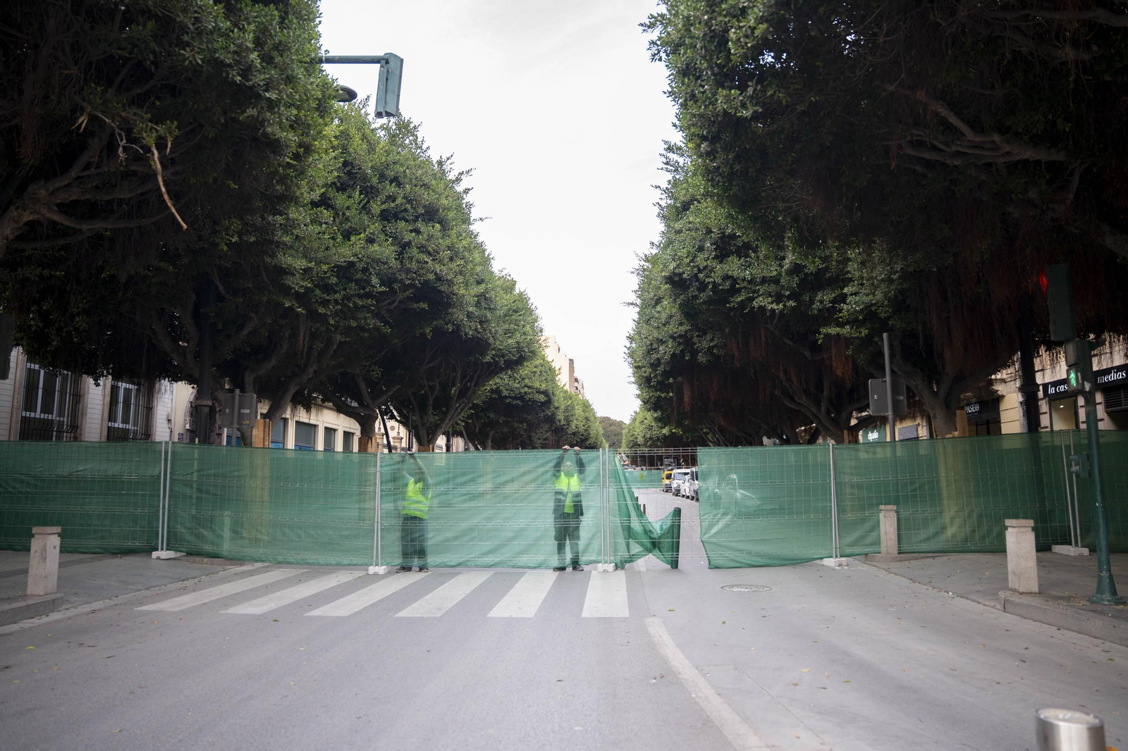 Las imágenes de las obras del paseo de Almería