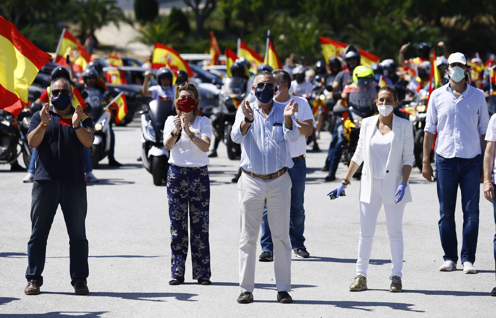 Las fotos de la caravana de protesta de Vox en Málaga