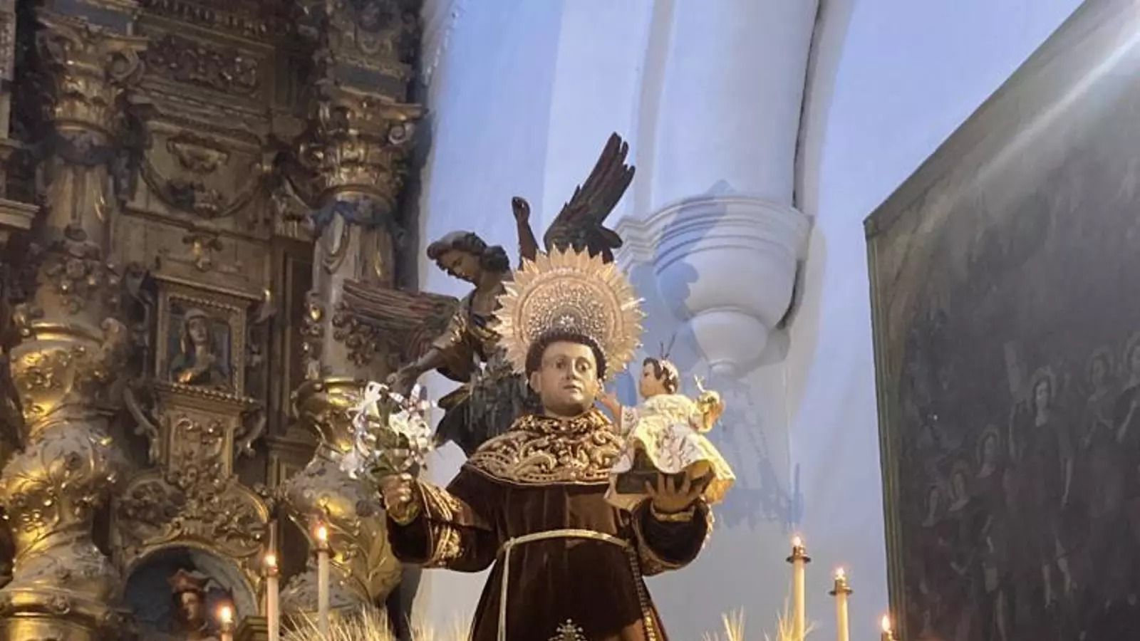 Imagen de San Antonio de Padua en San Francisco.