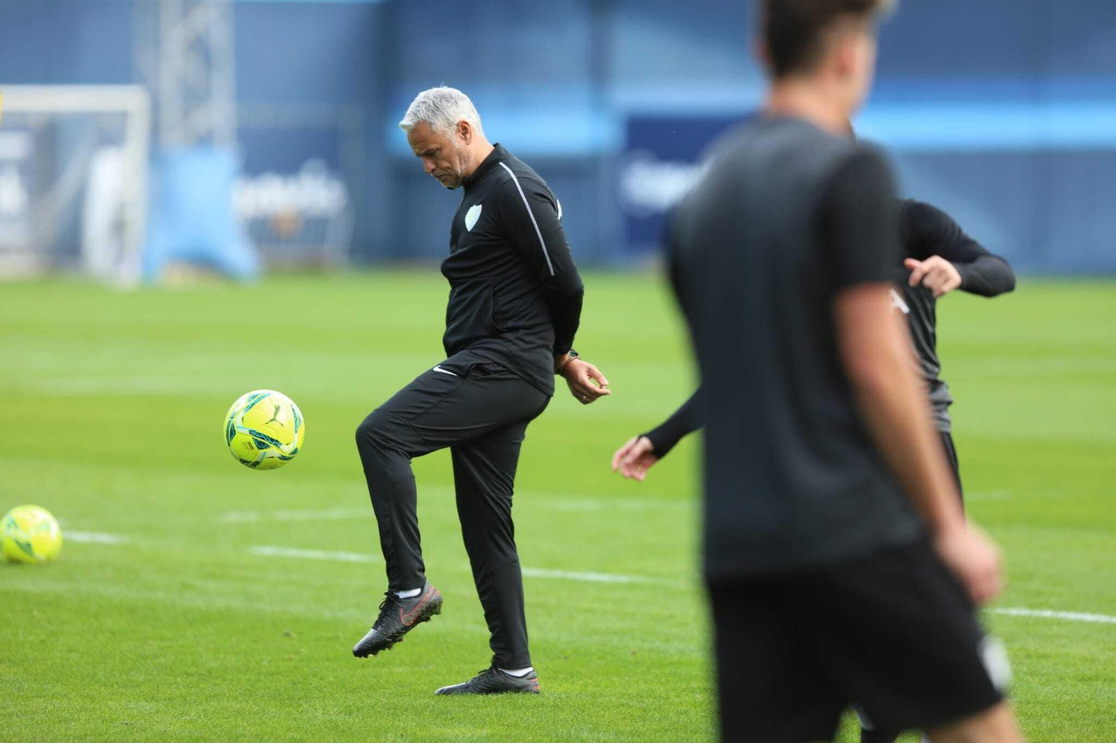 Pellicer da toques a la pelota en el entrenamiento de este viernes.