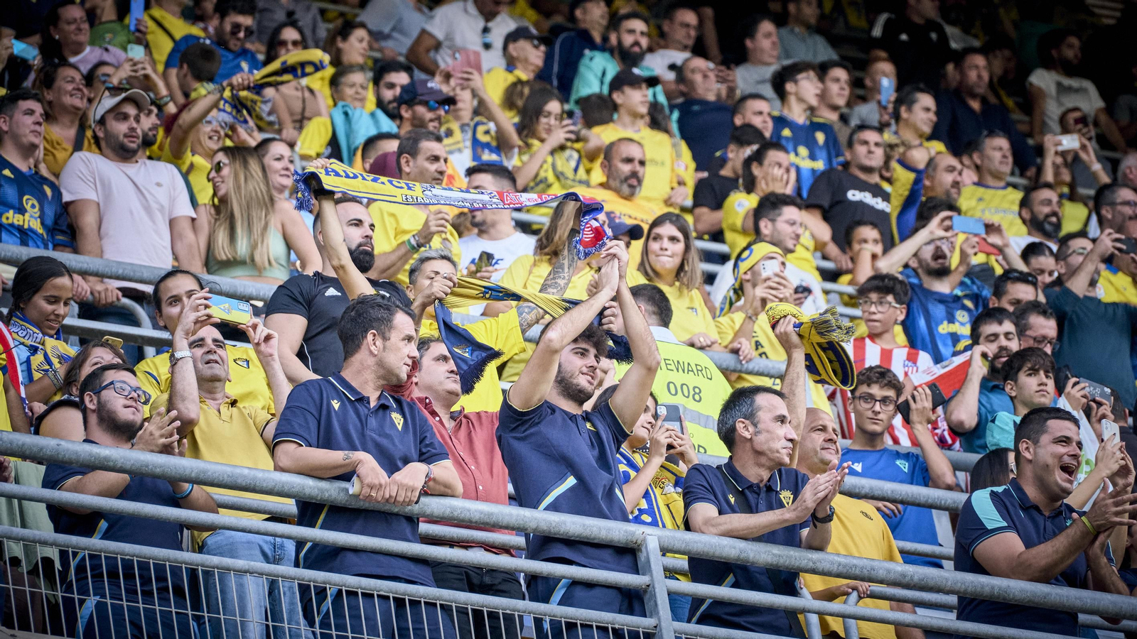 Partido de la victoria del Cádiz CF sobre el Atlético de Madrid