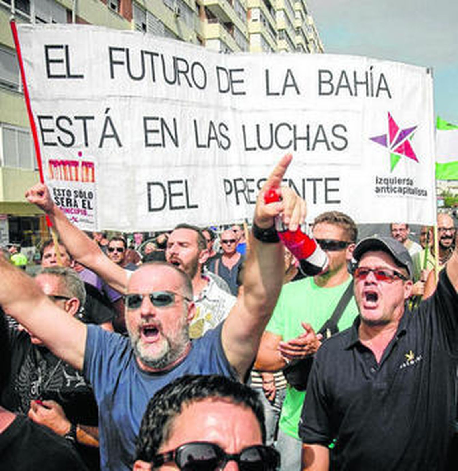 Imagen de una de las manifestaciones celebradas en Cádiz.