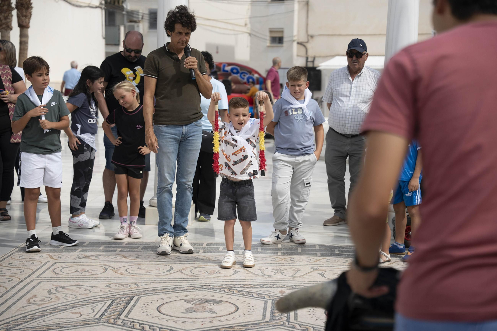 Las imágenes del taller de toros para niños y toro mecánico en Macael